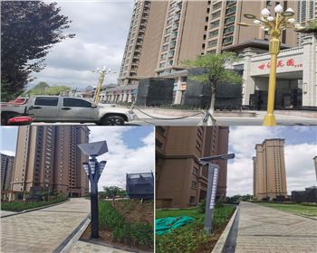 甘肅平?jīng)鲂率兰o集團世紀花園庭院燈路、景觀路燈項目